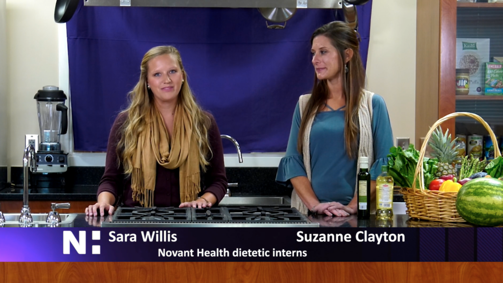 Dietetic Interns Sara Willis and Suzanne Clayton